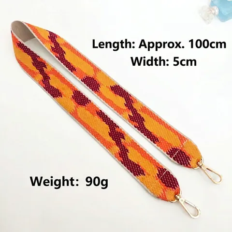 Tracolla Larga Ricambio Per Borse Bohemian Etnica Intrecciata Motivo Cintura Con Fibbie In Metallo Accessorio Borsa Tracolla