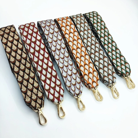 Tracolla per Borsa Regolabile Ricamata a Pavone Jacquard Tracolla di Ricambio Larga per Borse a Tracolla Accessori da Donna