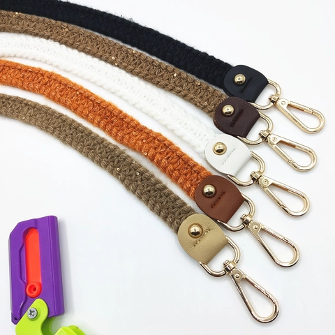 Tracolla per Borsa in Maglia di Lana Sostituzione Tracolla a Mano Stile Uncinetto per Donna Accessori per Borse