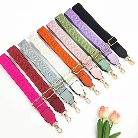 Verstellbarer Breiter Taschenriemen Ersatz Schultergurt Mit Chevron Jacquard Webmuster Für Handtaschen Umhängetaschen Damen