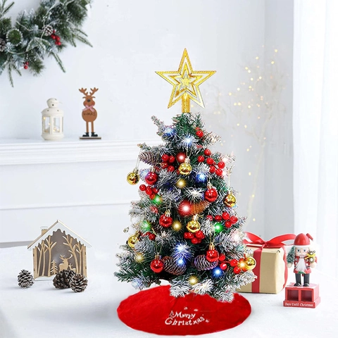 Rote Weihnachtsbaumdecke Vliesstoff Merry Christmas Druck Schneeflocke Hirsch Dekor Für Weihnachten Neujahr Zuhause Party Dekoration