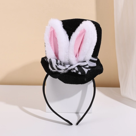 Easter Rabbit Ear Top Hat Headband Mushroom Christmas Pudding Hair Hoop Cute Festival Party Favors Costume Accessory