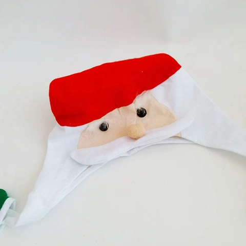 Cappello di Babbo Natale in Peluche Tessuto Non Tessuto Rosso Berretto per Festa per Bambini Adulti Decorazione Festiva