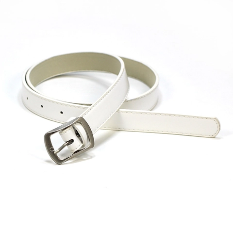 Dames Eenvoudige PU Lederen Riem Rechthoekige Metalen Gesp Decoratieve Tailleband Voor Jurken Broeken Casual Mode