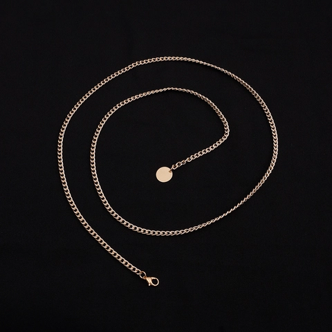 Elegante Catena della Vita in Metallo per Donna Oro Argento Lega di Alluminio Catena per il Corpo Strass Accessori Bikini Spiaggia Regolabile