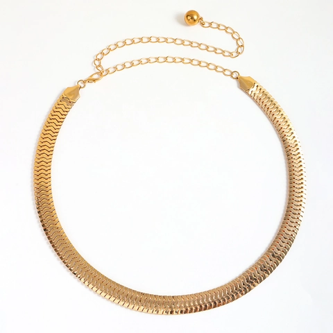 Cintura a Catena in Metallo Oro Punk per Donna Catena da Vita Decorativa a Spina di Pesce con Ciondolo a Sfera per Abito