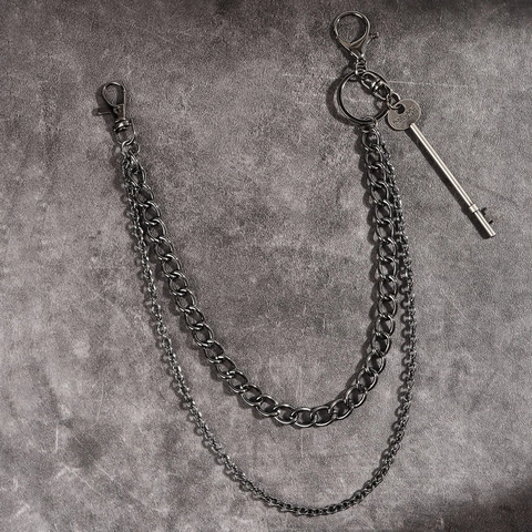 Lagenweise Metall Hosenkette Mit Schraubenschlüssel Flugzeug Schlüssel Stern Anhänger Gothic Punk Hip Hop Taillenkette Schmuck