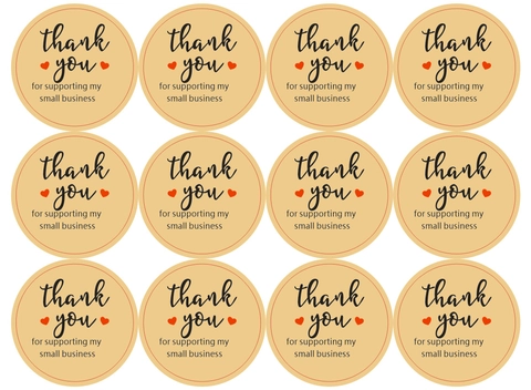 Round Cartoon Dinosaur Unicorn Animal Thank You Seal Stickers For Gift Bag Party Favor Decoration Printed Adhesive Label