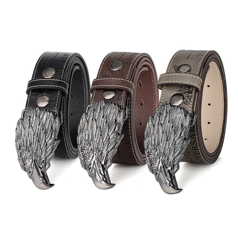 Cintura da Uomo in Pelle PU Retro Americano con Fibbia Testa di Aquila 250 Anniversario 1776-2026 Commemorativa Goffrata