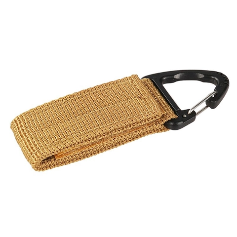 Tactical Polyester Webbing Backpack Buckle Hook Triangle Plastic Carabiner Multifunctional Outdoor Key Ring For Camping Hiking Gear