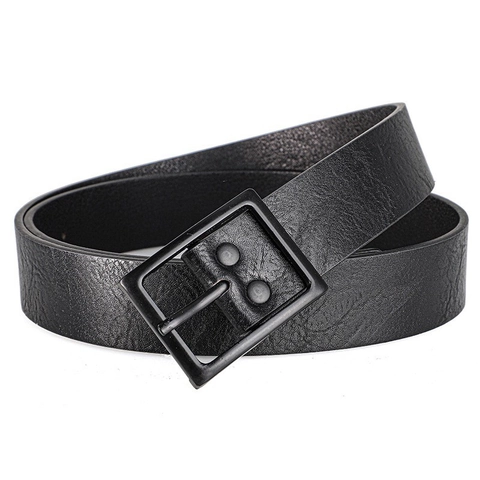 Herren Vintage PU-Leder Gürtel Mit Legierung Dornschnalle Lässig Business Mode Bund Vielseitiger Jeans Hosen Gürtel Für Herren