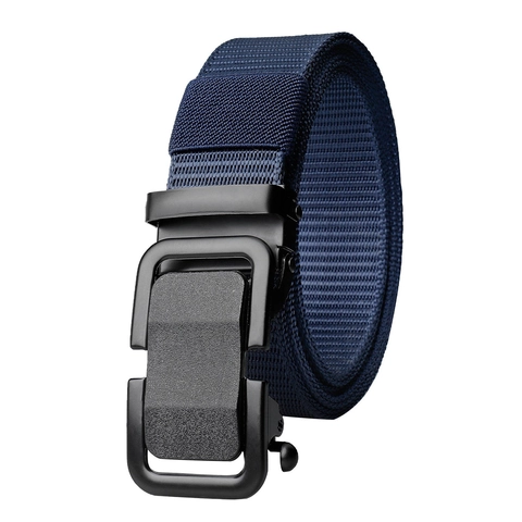Cintura Tattica in Nylon da Uomo Resistente Fascia in Fettuccia per Esterno Con Fibbia Automatica in Ferro Liscio Stile Militare