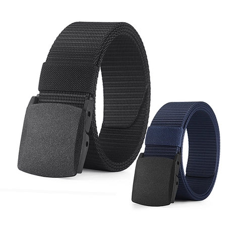 Canvas Webgürtel Für Herren Damen Kunststoff Schnalle Metallfrei Flughafenfreundlich Taktischer Nylon Webgürtel Casual Outdoor Gürtel