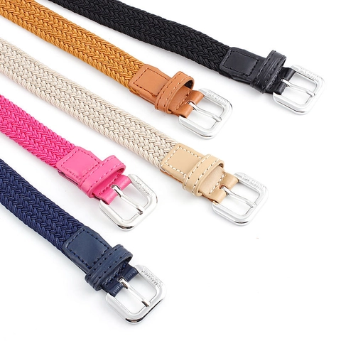 Cintura Intrecciata Elastica Unisex Cintura in Tela Casual Con Fibbia ad Ardiglione in Lega Cintura Intrecciata Stile Semplice Per Uomo Donna Accessorio Moda