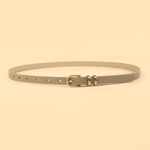 Mode Leopardenmuster PU Leder Dünner Gürtel Für Damen Gold Legierung Dornschließe Lässiger Vielseitiger Taillengürtel Für Jeans
