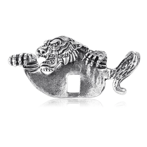 Vintage Tigerkopf Legierung Emaille Brosche Für Herren Retro Tier Reversnadel Anzug Mantel Abzeichen Schmuck Zubehör