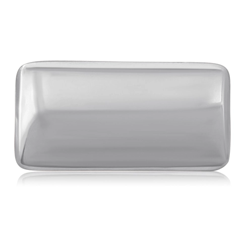 Spilla in Lega Rettangolare Geometrica in Metallo Liquido Minimalista per Donna Gioielli di Moda Personalizzati Galvanizzati Lucidi