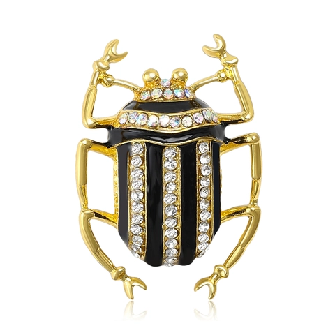 Squisita Spilla a Scarabeo Con Lega Smalto Decorazione in Strass Per Uomo Donna Vintage Animale Corpetto Gioielli Accessori Per Abbigliamento