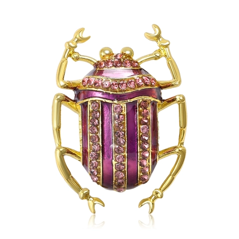 Squisita Spilla a Scarabeo Con Lega Smalto Decorazione in Strass Per Uomo Donna Vintage Animale Corpetto Gioielli Accessori Per Abbigliamento
