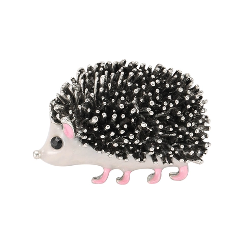 Vintage Legierung Igel Tier Brosche Mit Strass Eingelegten Augen Und Emaille Details Für Damen Kleidung Dekoration Schmuck