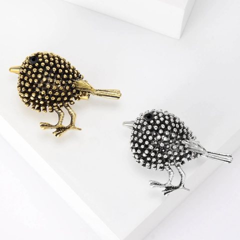 Spilla a Forma di Colibrì in Lega Vintage per Donna Spilla con Uccello in Strass per Abiti Accessori Gioielli di Moda Animale
