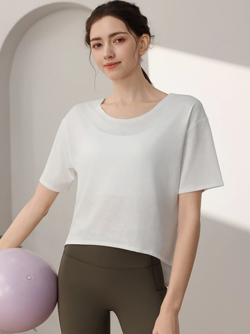 Women Camouflage Burnout Yoga T-Shirt Quick Dry Loose Short Sleeve Sport Top For Fitness Gym Running Workout Breathable Tee