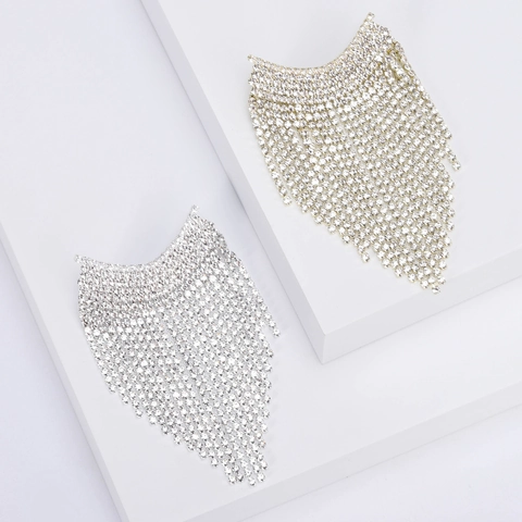 Lussuosa Spilla a Nappa con Strass in Lega per Donna Spilla da Bavero Geometrica Incastonata alla Moda di Alta Qualità Gioielli per Banchetti di Nozze Regalo