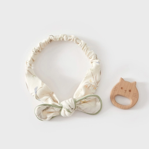 Neugeborene Baby Weiche Baumwolle Elastisches Stirnband Blumen Schleife Säuglings Fontanelle Schutz Atmungsaktiver Haarschmuck