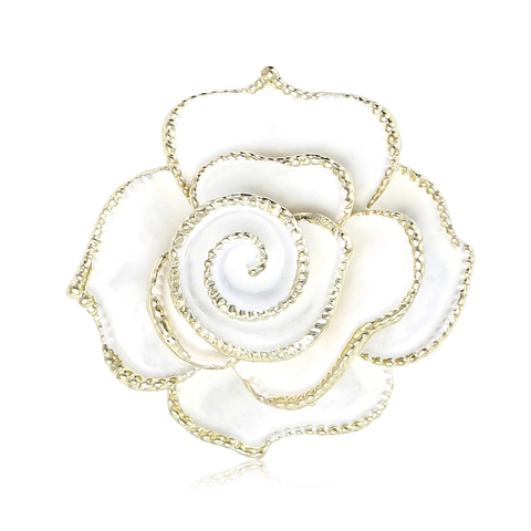Elegante Legierung Emaille Kamelie Blume Brosche Für Damen High-End Anzug Mantel Brustnadel Mode Blumen Schmuck Zubehör