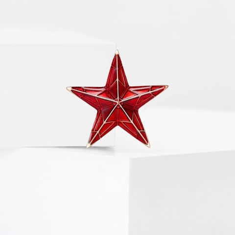 Mini Spilla a Stella per Donna in Lega Smalto Pentagramma Corsage Moda Abbigliamento Decorazione Accessori