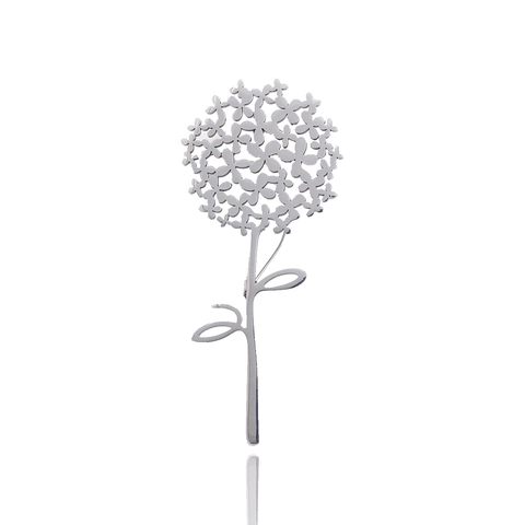 Elegante Legierung Blumen Hortensie Brosche Pin Für Damen Mode Galvanisierte Löwenzahn Corsage Schmuck Zubehör Geschenk