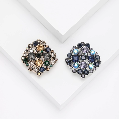 Spilla in Lega di Strass Vintage per Donna Colorata in Stile Palazzo Clip per Sciarpa alla Moda Gioielli per Cardigan