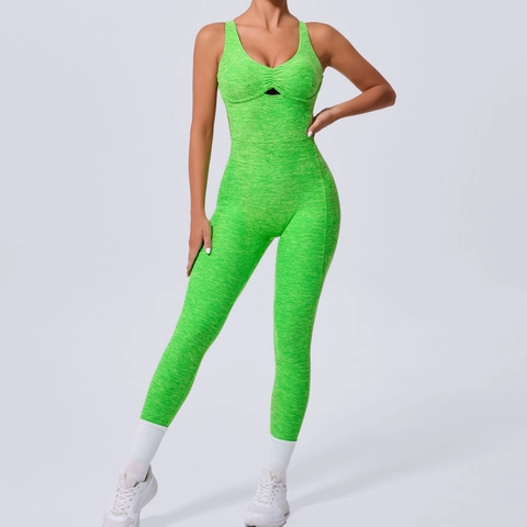 Women's Criss Cross Adjustable Strap Yoga Jumpsuit One Piece Workout Bodysuit Scrunch Butt Athletic Unitard Tight Fitness Dance Wear