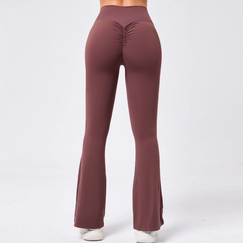 Women's High Waisted Yoga Flare Pants Scrunch Butt Lifting Leggings Naked Feeling Bootcut Gym Fitness Workout Pants Bottom