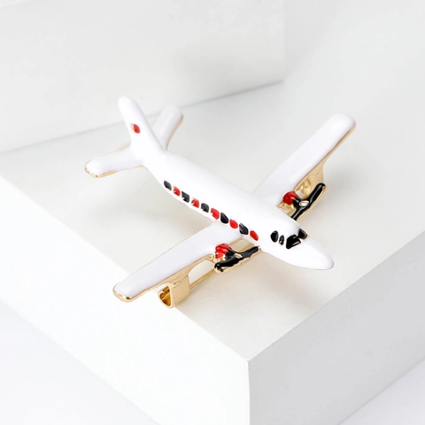 Mode Émail Avion Broche Or Plaqué Alliage Avion Revers Pin Pour Femmes Costume Robe Bijoux Accessoire Cadeau Pilote