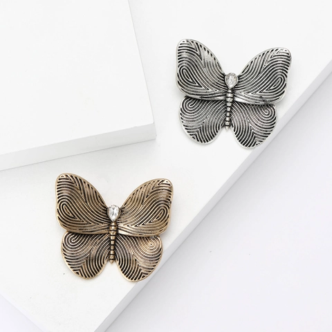 Vintage Legierung Strass Schmetterling Brosche Für Damen Eleganter Reversnadel Für Anzüge Mäntel Mode Schmuck Zubehör