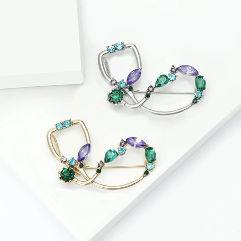 Creative Alloy Rhinestone Stethoscope Brooch For Women Men Medical Professional Professional Jewelry Accessory Gift Pin