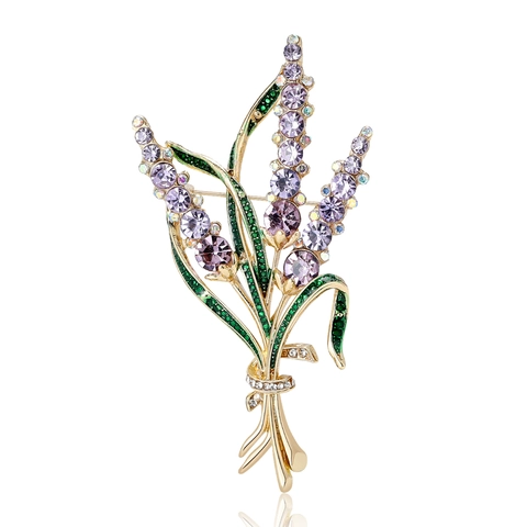 Elegante Legierung Strass Weizenähre Brosche Für Damen Kristall Blumenstrauß Brosche Anstecknadel Für Anzug Mantel Hochzeit Party Zubehör