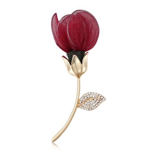Elegante Spilla a Forma di Rosa in Lega Strass e Rete per Donna Accessorio Decorativo per Abito da Sposa Banchetto Festa