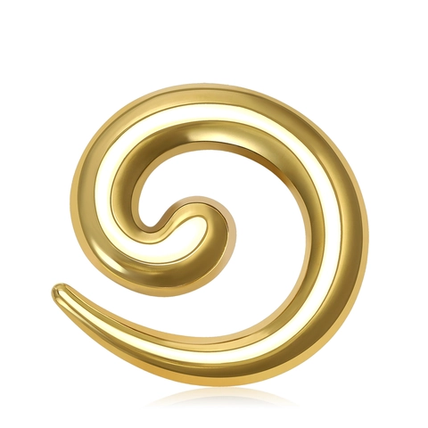 Minimalist Stainless Steel Spiral Snail Brooch For Women High Polished Geometric Conch Pin Fashion Jewelry Accessories