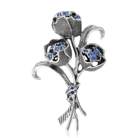 Vintage Brosche Aus Legierung Mit Rosenstrauß Und Strass Für Damen Eleganter Blumenschmuck Modisches Accessoire Geschenk