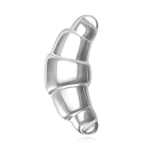 Spilla in Acciaio Inossidabile a Forma di Croissant per Donna Placcata Oro Argento Accessorio di Moda Gioielli Regalo