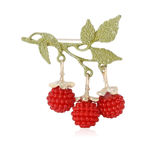 Fresca Spilla a Forma di Mora in Smalto per Donna Accessori per Abbigliamento da Completo Gioielli Corsage in Stile Occidentale