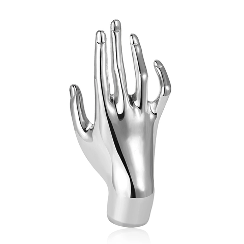 Spilla Vintage in Lega a Forma di Mano per Donna Minimalista Personalizzata Oro Argento Galvanizzato Spille Decorative Gioielli Regalo