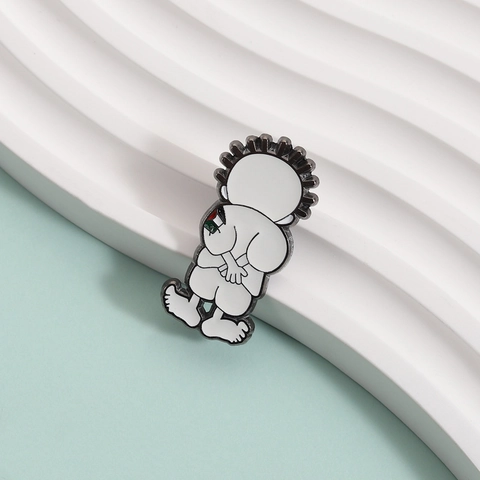 Handala Character Enamel Pin Palestine Freedom Peace Metal Badge Boy Back Symbol Painting Zinc Alloy Brooch For Unisex Clothing Decoration