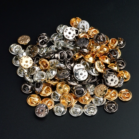 Replacement Pin Backs Butterfly Clutch Alloy Rubber Pin Backings For Brooches Badges DIY Jewelry Findings Individual Style