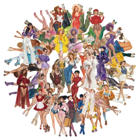 Retro Pin-up Mädchen PET Transparente Aufkleber Mode Frauen Wasserdichte Decals Für DIY Scrapbook Journal Planer Deko Zubehör