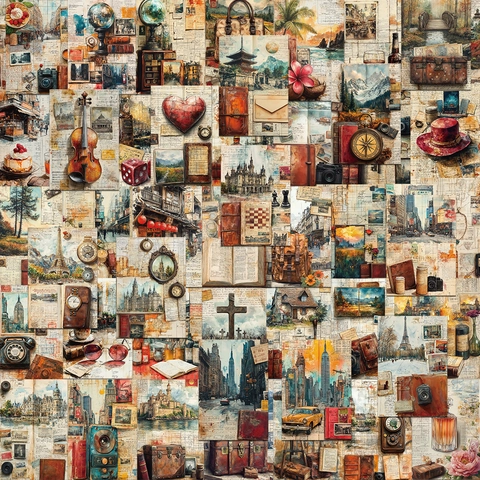 50 Piezas Pegatinas de Viaje Vintage para Journaling Scrapbooking Retro Monumentos del Mundo Cámara Impermeables PVC Pegatinas Decorativas