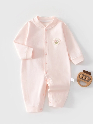 Pagliaccetto a Maniche Lunghe in Cotone 100% per Neonato Tuta con Cuciture Senza Cuciture Tuta Traspirante per Neonati per Bambini
