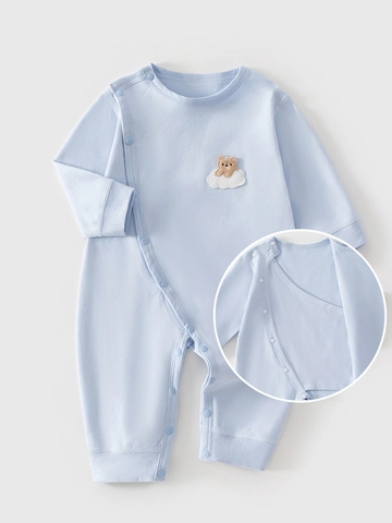 Newborn Baby Romper 100% Cotton Long Sleeve Jumpsuit Infant Seamless Sleepwear Warm Soft One Piece Bodysuit Baby Clothing